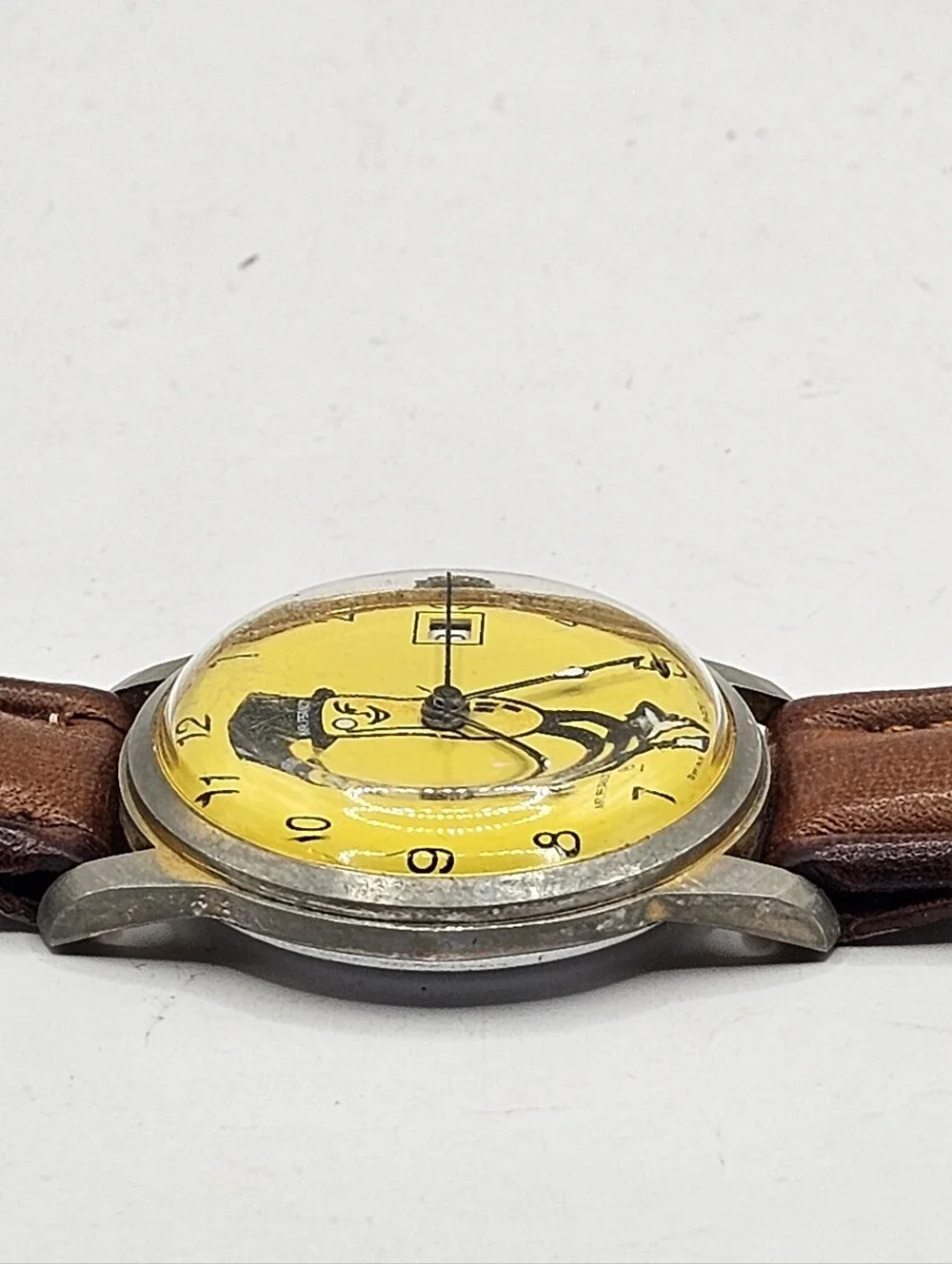 1970's Vintage Mr. Peanut Premium Swiss Watch Date Mechanical 34mm Running